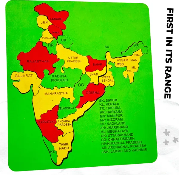 Multicolor__Mapology_India_With_State_Capitals-_Educational_Toy_&_Learning_Aid-_Map_Puzzle