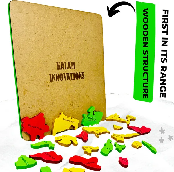 Multicolor__Mapology_India_With_State_Capitals-_Educational_Toy_&_Learning_Aid-_Map_Puzzle