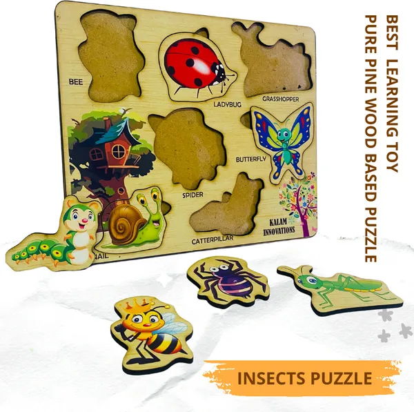 Multicolor__Insects_Name_&_Picture_Learning_Puzzle_For_Kids_(21.5_*_18.5_Cm)