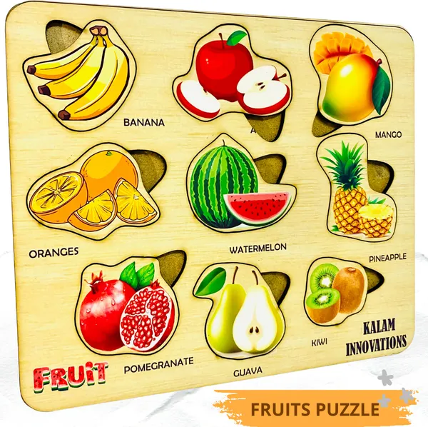 Brown__Fruits_Puzzle_For_Kids_With_Names_And_Images_(20_*_20_Cm)