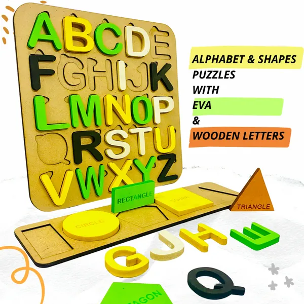 Multicolor__Wooden_Alphabet_Puzzle_With_Shapes_Puzzle_For_Kids_Learning_(24_*_24_Cm)_(30_*_8_Cm)
