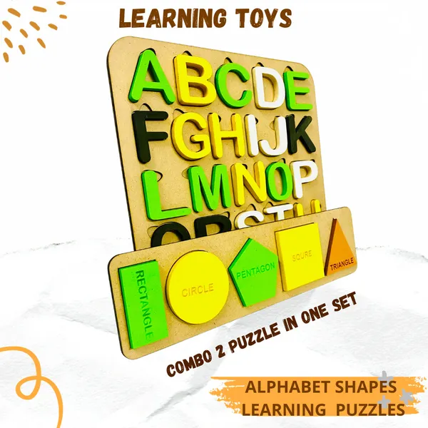 Multicolor__Wooden_Alphabet_Puzzle_With_Shapes_Puzzle_For_Kids_Learning_(24_*_24_Cm)_(30_*_8_Cm)