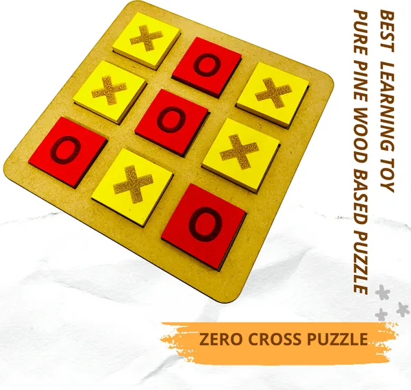 Multicolor__Ring_&_Cross_Wooden_Board_Game_(20_*_20_Cm)