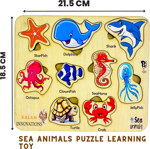 Brown_&_Green_&_Red_&_Purple__Sea_Animal_Wooden_Puzzle_For_Kids_Learning_(21.5_*_18.5_Cm)