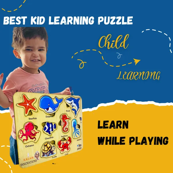 Brown_&_Green_&_Red_&_Purple__Sea_Animal_Wooden_Puzzle_For_Kids_Learning_(21.5_*_18.5_Cm)