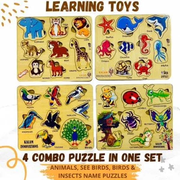 Pack_of_4_Multicolor_Wooden_Animal_Puzzles