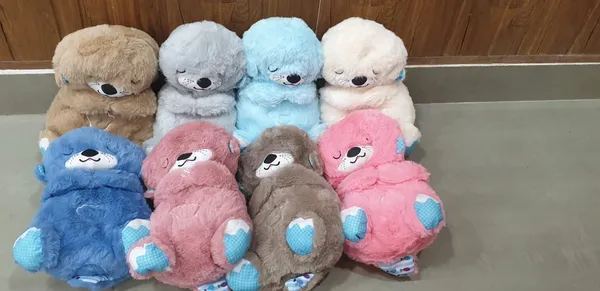 FLYTOP_Breathing_Teddy_Otter__Baby_Sensory_Sleep_Lights_Rhythmic_Simulation_Plush_for_Babies_Kids_Soothing_Sound_and_D�cor_Item,_Specialy_for_Valentine_Gift