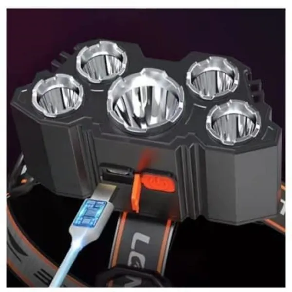 5_LED_Flashlight_Rechargeable_Camping_Headlamp