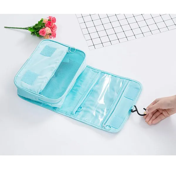 Blue_Toiletry_Bag_Travel_Toiletry_Kit_Cosmetic_Makeup_Pouch_Organizer_Foldable_Multifunction_Portable_Brush/Shaving_Kit/Medicine_Holder_Bag_&_Waterproof