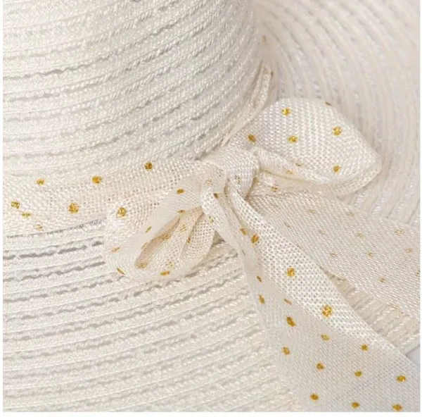 Beach_and_Summer_Sun_Hat/Caps_for_Women_&_Girls|_Long_Brim_Ribbon|_Soft:Comfortable:Breathable|_Ideal_for_Beach_Party_Occasional_Festivals_Honeymoon|_Cream_Color