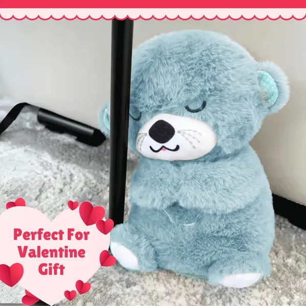 FLYTOP_Breathing_Teddy_Otter__Baby_Sensory_Sleep_Lights_Rhythmic_Simulation_Plush_for_Babies_Kids_Soothing_Sound_and_D�cor_Item,_Specialy_for_Valentine_Gift