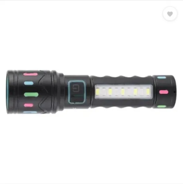 FLYTOP_METAL_ZOOMABLE_LED_TORCH-5_Modes_Flashlight,_Super_Bright_80W_LED_Light_Torch