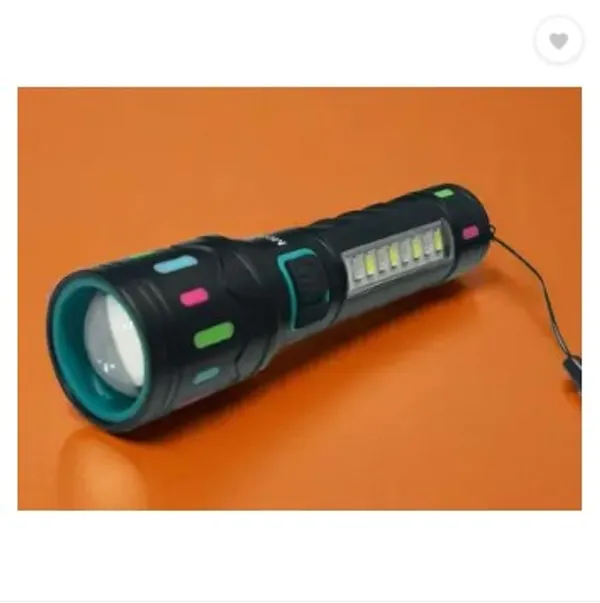 FLYTOP_METAL_ZOOMABLE_LED_TORCH-5_Modes_Flashlight,_Super_Bright_80W_LED_Light_Torch