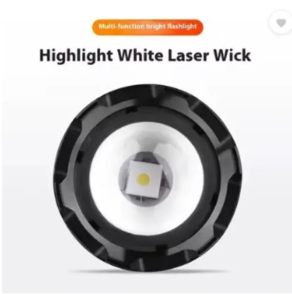 FLYTOP_METAL_ZOOMABLE_LED_TORCH-5_Modes_Flashlight,_Super_Bright_80W_LED_Light_Torch