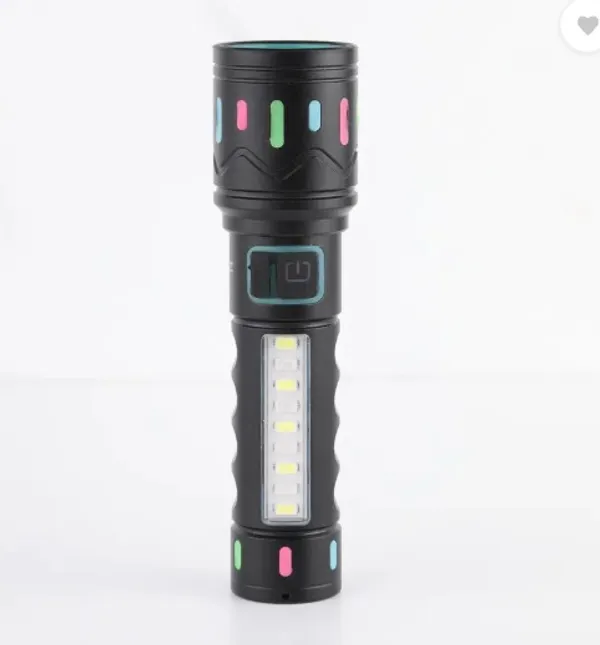 FLYTOP_METAL_ZOOMABLE_LED_TORCH-5_Modes_Flashlight,_Super_Bright_80W_LED_Light_Torch