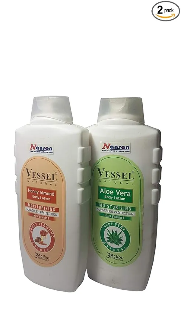 FLYTOP_Natural_Body_Lotion_with_Extra_Vitamin-E_2-Pcs-Combo_(ALOE+HONEY_ALMOND),_1300ml.