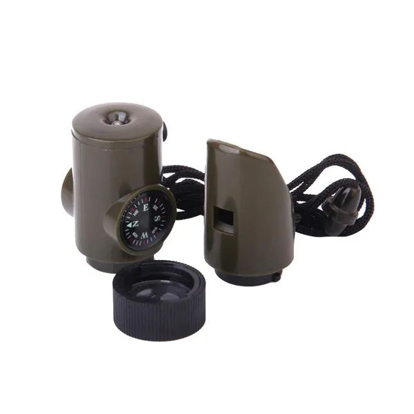 FLYTOP_Outdoor_Survival_7_in_1_Multi-Function_Compass_Whistle_Mini_Compass_Army_Compass_Emergency_Whistle_Compass_Keychain