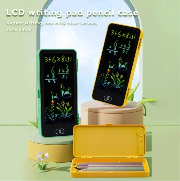 FLYTOP_Portable_Student_Drawing_Board_Pencil_Case_Stationery_Box_Children's_Electronic_Lcd_Writing_Board_ONE_PC.