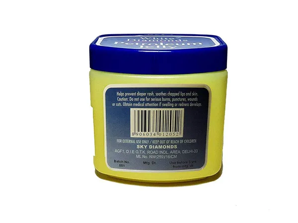 FLYTOP_White_Diamonds_Petroleum_Jelly,_368_g_X_2pc_For_Dry/Cracked_Skin_&_Skin_Softner