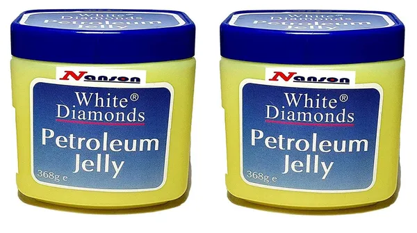 FLYTOP_White_Diamonds_Petroleum_Jelly,_368_g_X_2pc_For_Dry/Cracked_Skin_&_Skin_Softner