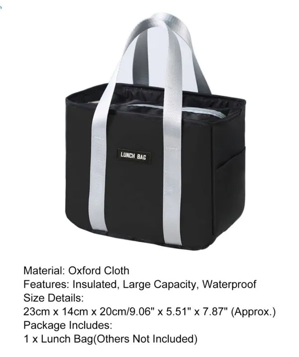 Multicolor_Insulated_Lunch_Tote_Bag,_Lunch_Bag,_Lunch_Cooler_Bag,_Insulated_Waterproof_Lunch_Bags_With_Side_Pockets_(23_*_20_*_14_Cm)