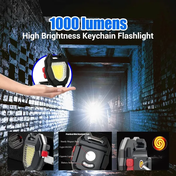Keychain_Led_Torch_Lights,_Rechargeable_Flashlights_With_Lighter,_Whistles,_Screwdriver,_Bottle_Opener,