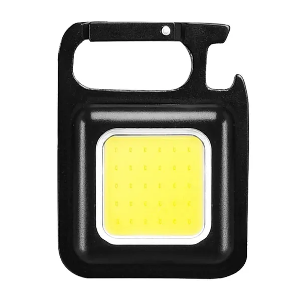 Multifunction_Rechargeable_Keychain_Led_Light_with_Bottle_Opener,_Magnetic_Base_and_Folding_Bracket_Mini_Cob_500_lumens_(Black)