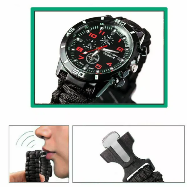 Green_Emergency_Survival_Watch_With_Paracord