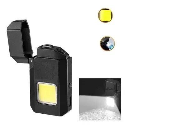 Outdoor_Windproof_Work_Light_Mini_COB_LED_Flashlight_Flameless_Lighter_Portable_Type_C_Rechargeable_Work_Light_Gift_for_Men's