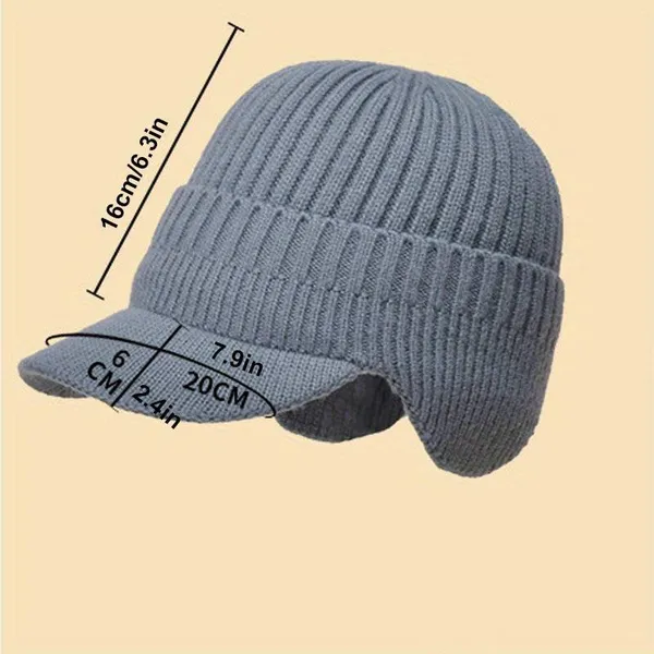 Grey_S_Wool_Winter_Beanie_Earflaps_Baseball_Cap_With_Warmer_Outdoor_Fleece_Hat_With_Visor