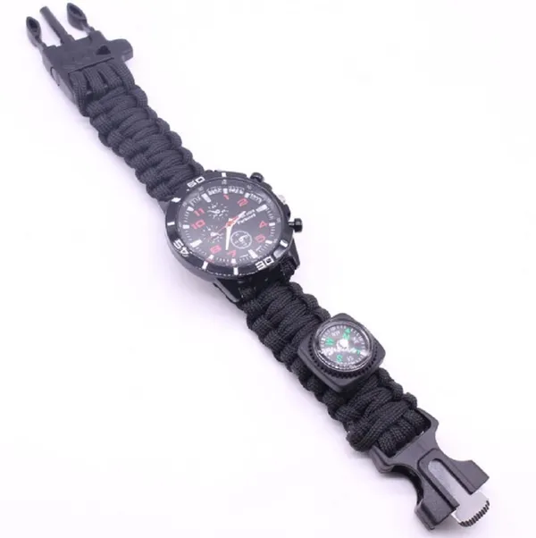 Survival_Bracelet_Watch,_Emergency_Survival_Watch_With_Paracord_(Black).