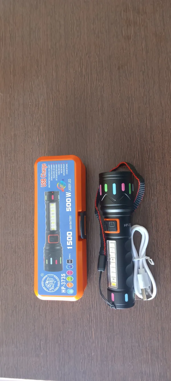 FLYTOP_METAL_ZOOMABLE_LED_TORCH-5_Modes_Flashlight,_Super_Bright_80W_LED_Light_Torch