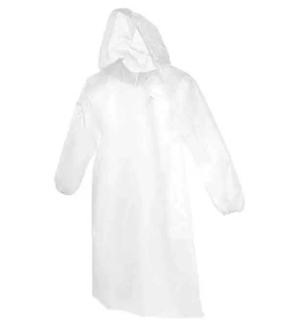 White_Reusable_Rain_Pancho_Traveling,_Washable_Drawstring_Button_Down_Waterproof_Rainwear_Hooded_Coat