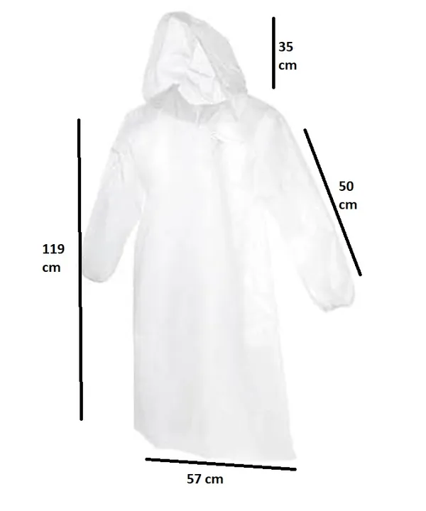 White_Reusable_Rain_Pancho_Traveling,_Washable_Drawstring_Button_Down_Waterproof_Rainwear_Hooded_Coat