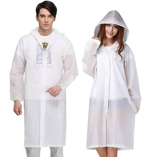 White_Reusable_Rain_Pancho_Traveling,_Washable_Drawstring_Button_Down_Waterproof_Rainwear_Hooded_Coat