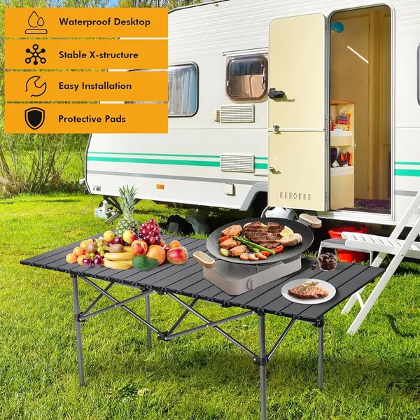 Multipurpose_Folding_Utility_Table_|_Ideal_Indoor_&_Outdoor_Picnic_|_Aluminium_Stackable_Top_&_Frame