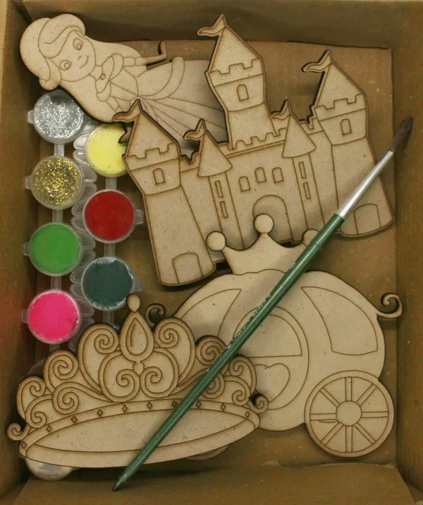 Brown_Pre-Marked_MDF_Princess_World_Cutout_DIY_Kit_For_Art_And_Craft_Mandala_Art_Size_10_cm_X_75_cm_(Pack_of_4)_with_colors_and_brushes.
