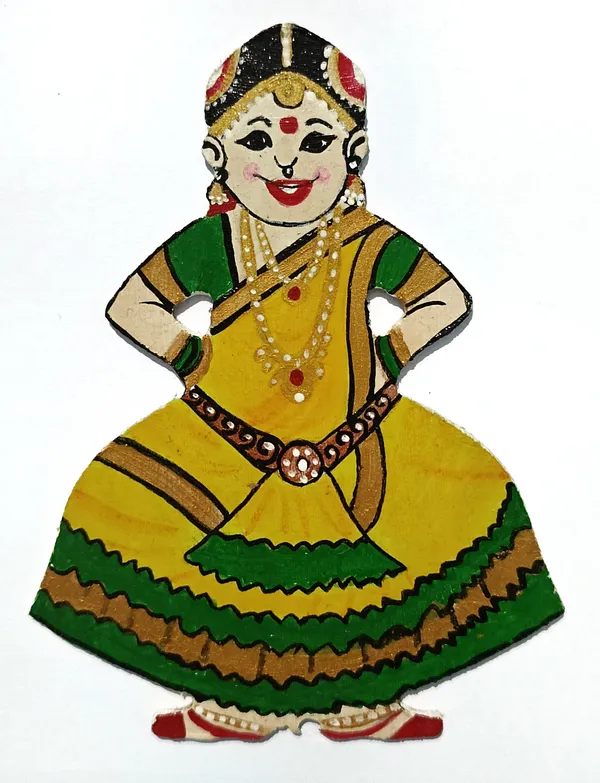 Dancing_Doll_Cutouts_MDF_For_Art_And_Craft_Science_Project_Home_Decoration_By_Pack_Of_3_Size_12_cm_X_9_cm_Approx._for_Art_and_Craft_with_colors_and_brushes.