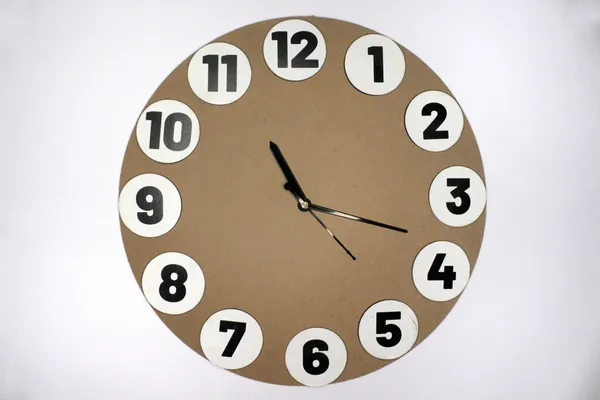 DIY_Clock_Kit_For_Art_And_Craft_Science_Project_Home_Decoration_Clock_Machine,_MDF_Board_Size_30_cm_diameter,__2mm_Thick,_1_clock_machine,_12_board_5_cm_diameter_with_number_stickers._