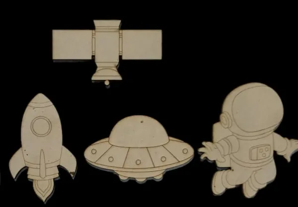 Pre-Marked_MDF_Space_Cutout_DIY_Kit_Size_10_cm_X_10_cm_thickness_2_mm_Pack_of_4_with_colors_and_brushes.
