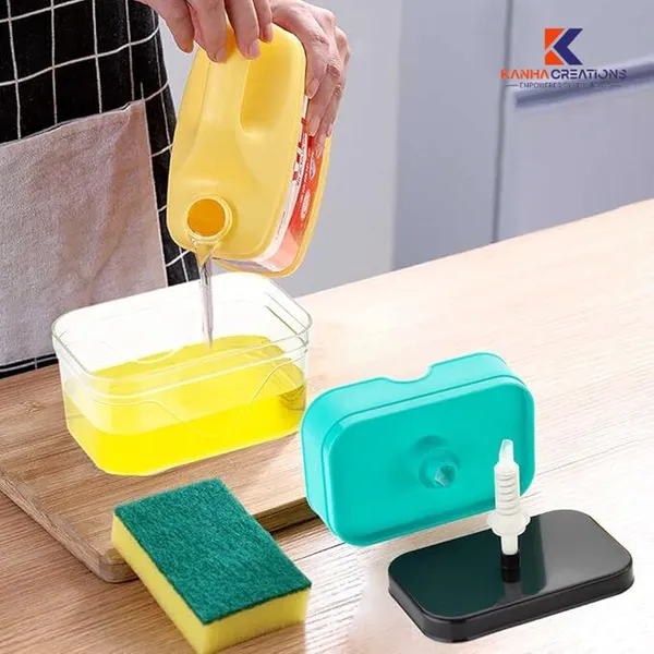 Sky_Blue_2_In_1_Soap_Dispenser_With_Sponge_Holder