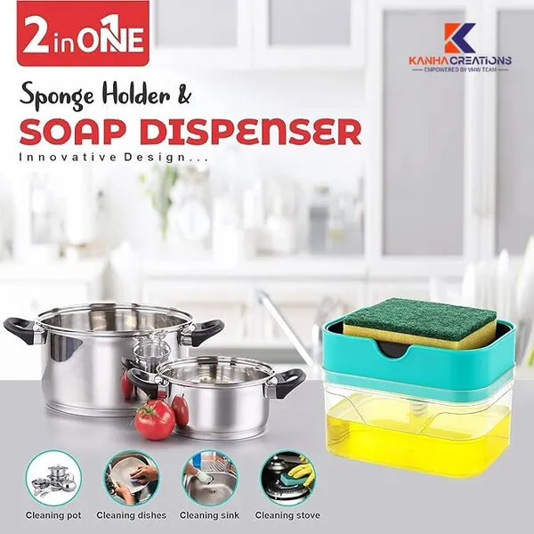 Sky_Blue_2_In_1_Soap_Dispenser_With_Sponge_Holder