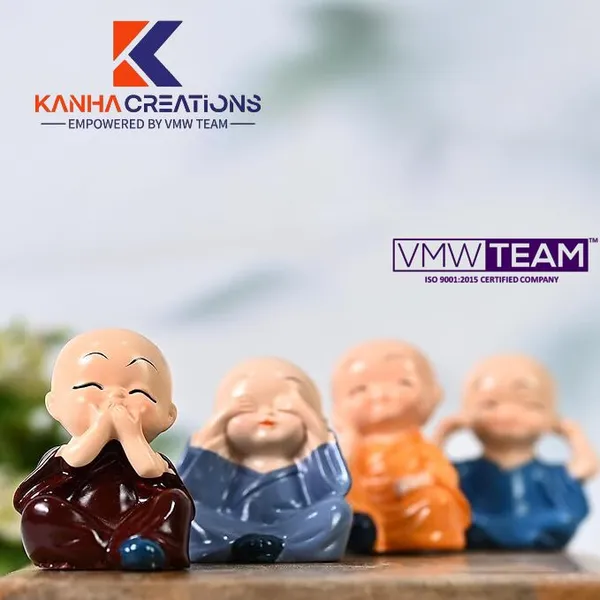 Multicolor_Resin_Mini_Buddha_Monk_Figurines_(Set_Of_4)