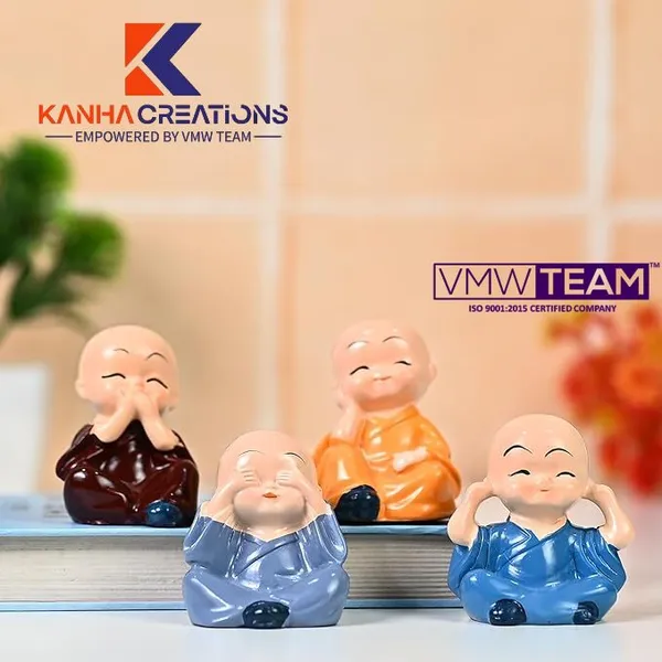 Multicolor_Resin_Mini_Buddha_Monk_Figurines_(Set_Of_4)