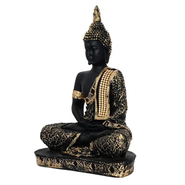 Black_Handcrafted_Resin_Meditating_Lord_Buddha_Idol_For_Home
