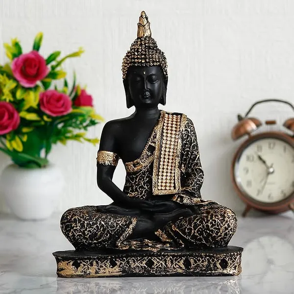 Black_Handcrafted_Resin_Meditating_Lord_Buddha_Idol_For_Home
