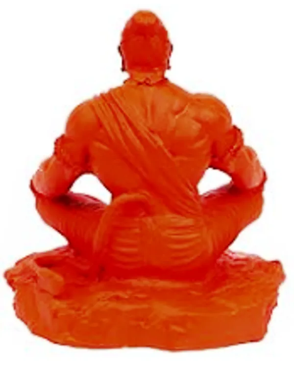 Red_Hanuman_Ji_Resin_Idol_In_Meditation_Pose