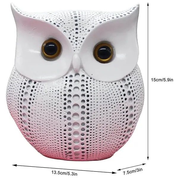 White_Modern_Classy_Handicraft_Lucky_Owl_Figurines_Showpiece