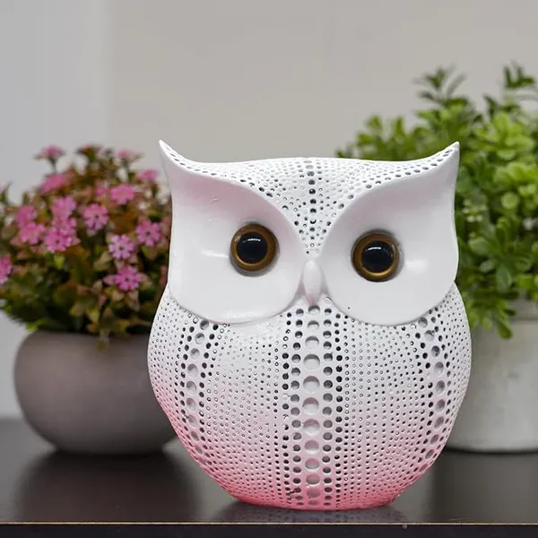 White_Modern_Classy_Handicraft_Lucky_Owl_Figurines_Showpiece