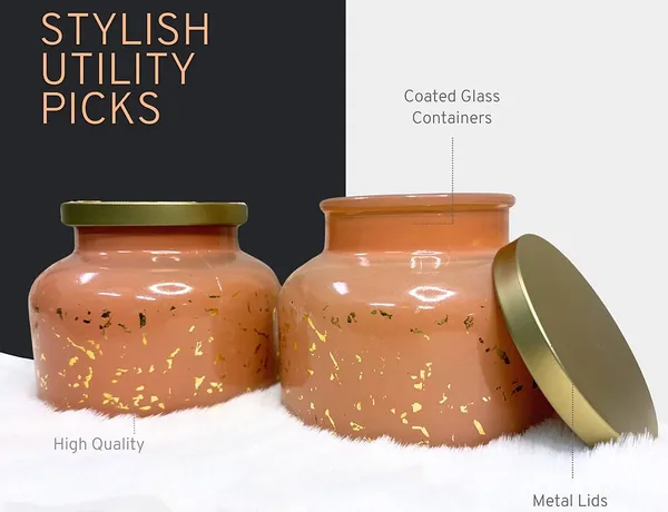 Peach_Luxury_Peach_&_Golden_Dew_Glass_Jars_(Set_Of_2)